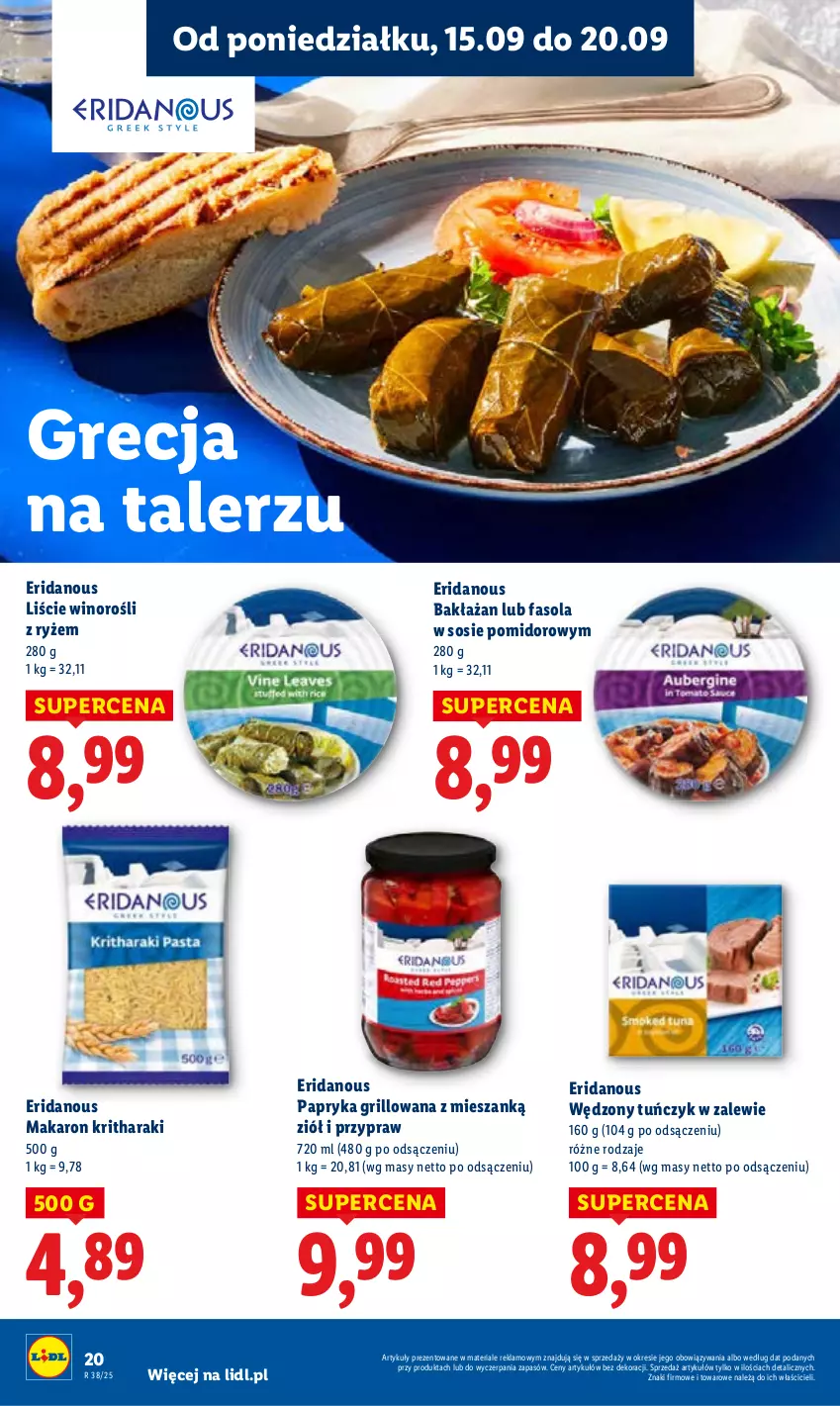 Gazetka promocyjna Lidl - GAZETKA - ważna 15.09 do 17.09.2025 - strona 22 - produkty: Fa, Fasola, Grill, Makaron, Papryka, Papryka grillowana, Ryż, Sos, Tuńczyk, Wino