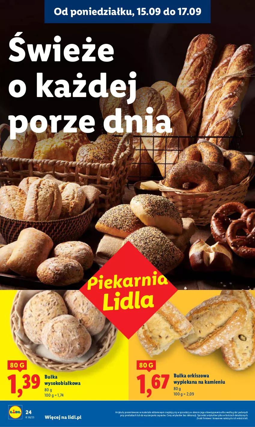 Gazetka promocyjna Lidl - GAZETKA - ważna 15.09 do 17.09.2025 - strona 26 - produkty: Bułka, Por, Sok