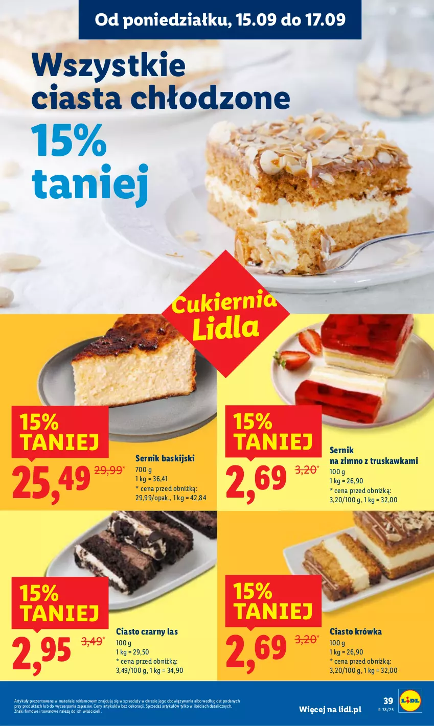 Gazetka promocyjna Lidl - GAZETKA - ważna 15.09 do 17.09.2025 - strona 45 - produkty: Ser