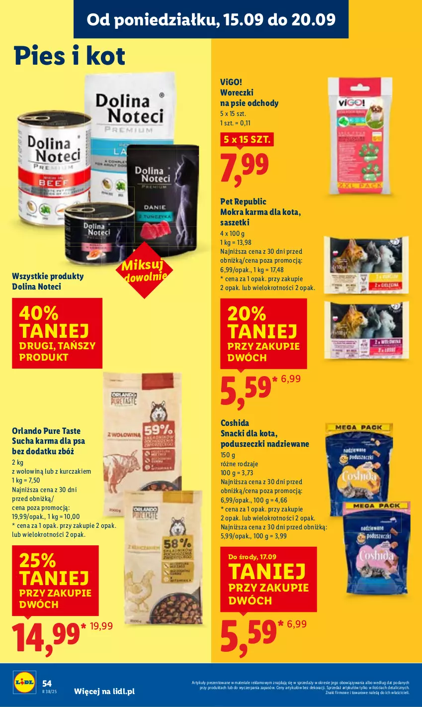 Gazetka promocyjna Lidl - GAZETKA - ważna 15.09 do 17.09.2025 - strona 60 - produkty: Kurczak, Mokra karma, Pur, Sucha karma