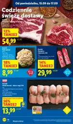 Gazetka promocyjna Lidl - GAZETKA - Gazetka - ważna od 17.09 do 17.09.2025 - strona 28 - produkty: Kurczak, Polędwica, Wołowina, Rostbef, Flaki, Flaki wołowe, Mięso