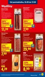 Gazetka promocyjna Lidl - GAZETKA - Gazetka - ważna od 17.09 do 17.09.2025 - strona 31 - produkty: Piec, Kurczak, Pur, Filet z piersi kurczaka, Parówki, Szynka, PIKOK, Kabanos, Kiełbasa