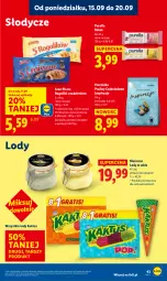 Gazetka promocyjna Lidl - GAZETKA - Gazetka - ważna od 17.09 do 17.09.2025 - strona 49 - produkty: Pur, Kremówka, Kaktus, Praliny, Lody, Rogal, Baton