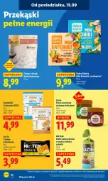 Gazetka promocyjna Lidl - GAZETKA - Gazetka - ważna od 17.09 do 17.09.2025 - strona 52 - produkty: Ser, Mus, Wafle, Sante, Tonik, Krem orzechowy, Baton, Kokos, Fa