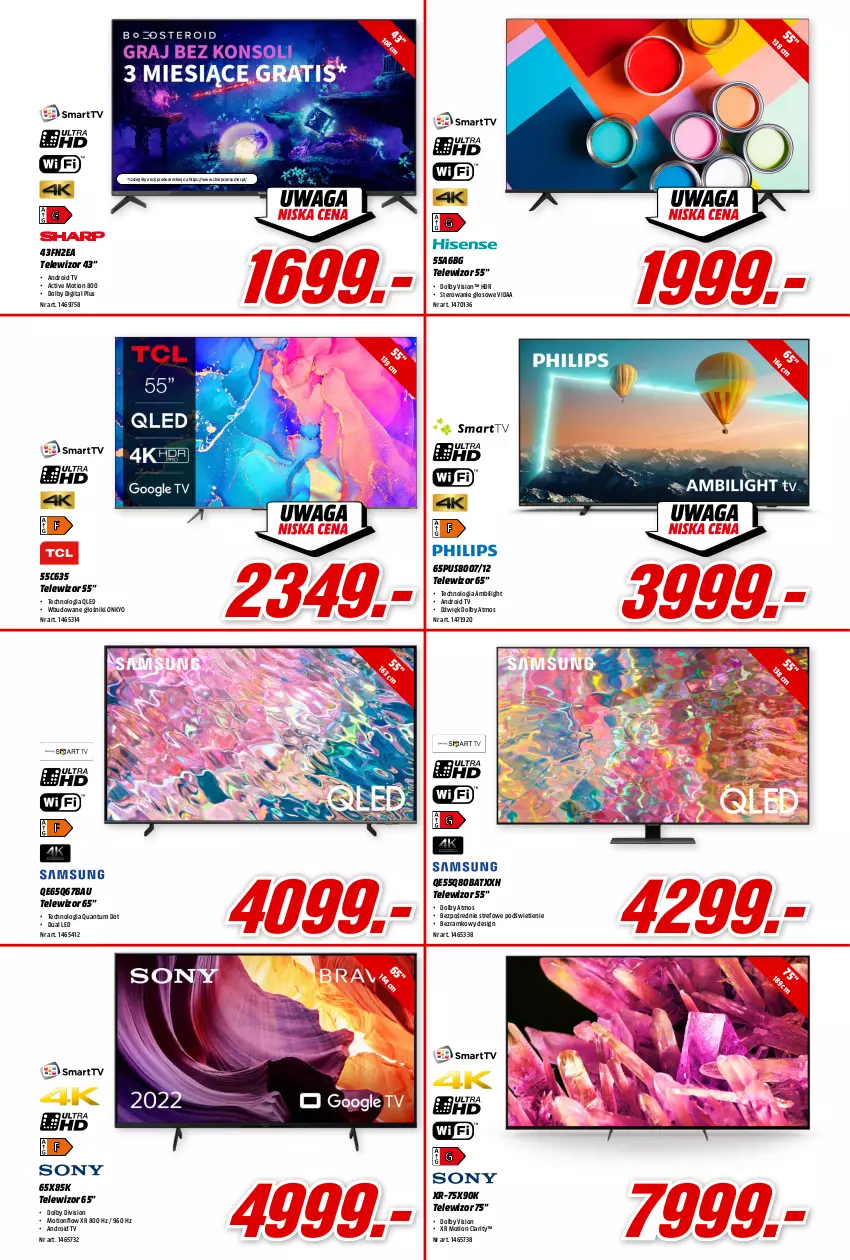 Gazetka promocyjna Media Markt - Gazetka Media Markt - ważna 22.02 do 28.02.2023 - strona 8 - produkty: Android TV, Głośnik, Sharp, Telewizor