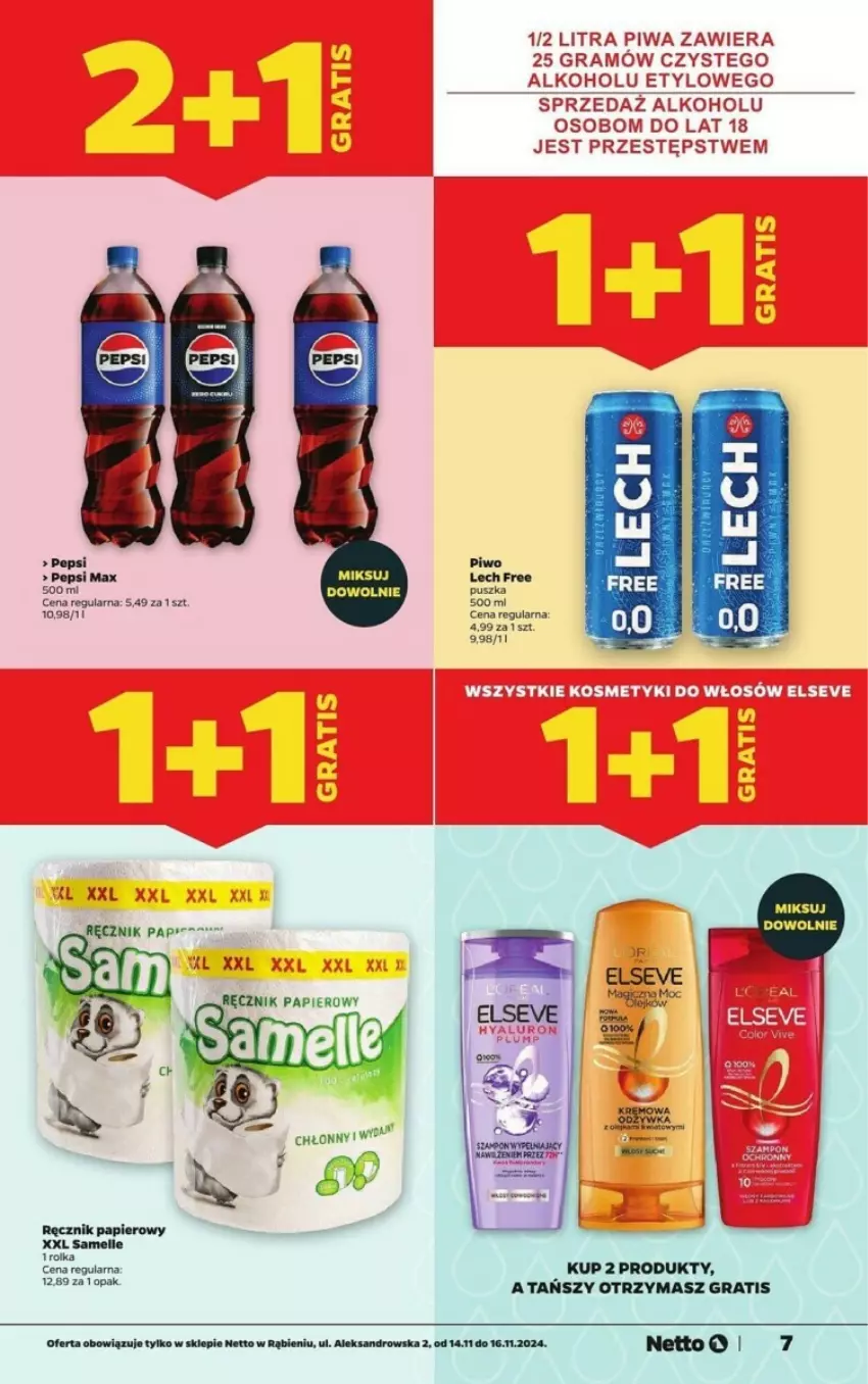 Gazetka promocyjna Netto - ważna 14.11 do 16.11.2024 - strona 10 - produkty: Elseve, Fa, Gra, Papier, Pepsi, Pepsi max, Piwa, Piwo, Ręcznik