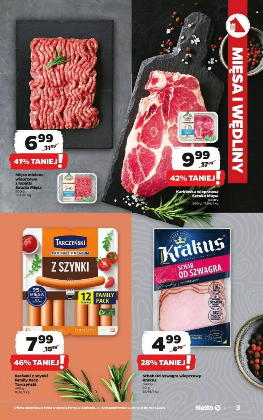 Gazetka promocyjna Netto - ważna 14.11 do 16.11.2024 - strona 6 - produkty: Gra, K2, Krakus, Parówki