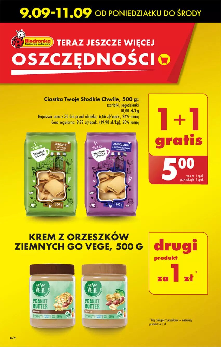 Gazetka promocyjna Biedronka - Od Poniedziałku - ważna 09.09 do 14.09.2024 - strona 10 - produkty: Ciastka, Tera