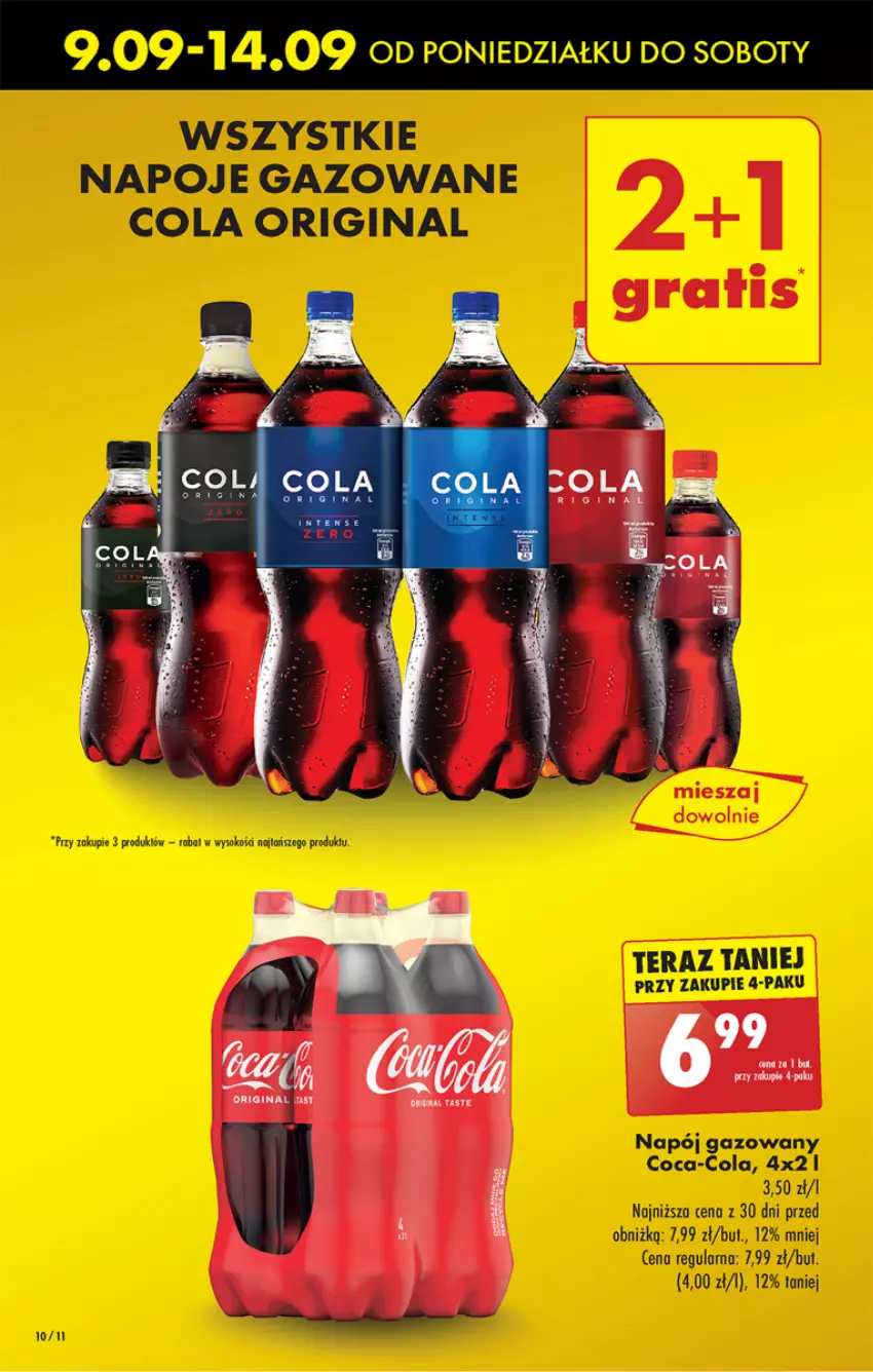 Gazetka promocyjna Biedronka - Od Poniedziałku - ważna 09.09 do 14.09.2024 - strona 12 - produkty: Coca-Cola, Gin, Napój, Napój gazowany, Napoje, Tera