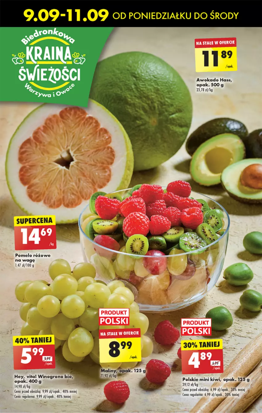 Gazetka promocyjna Biedronka - Od Poniedziałku - ważna 09.09 do 14.09.2024 - strona 29 - produkty: Kiwi, Pomelo