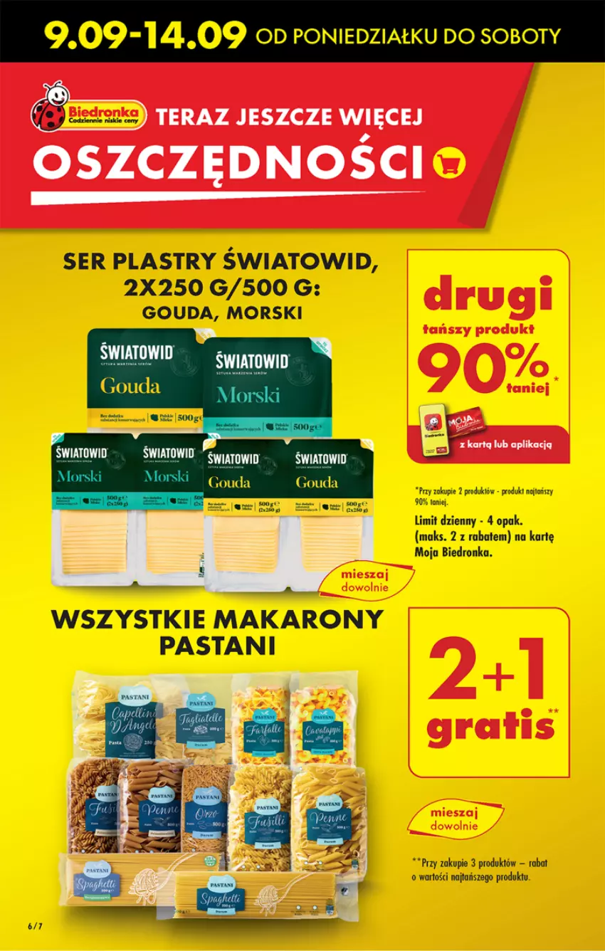 Gazetka promocyjna Biedronka - Od Poniedziałku - ważna 09.09 do 14.09.2024 - strona 8 - produkty: Gouda, Makaron, Ser, Tera