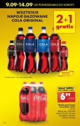 Gazetka promocyjna Biedronka - Od Poniedziałku - Gazetka - ważna od 14.09 do 14.09.2024 - strona 12 - produkty: Gin, Coca-Cola, Napoje, Tera, Napój gazowany, Napój