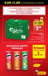 Gazetka promocyjna Biedronka - Od Poniedziałku - Gazetka - ważna od 14.09 do 14.09.2024 - strona 13 - produkty: Piwa, Piwo, Gra, Chipsy, Carlsberg, Pringles