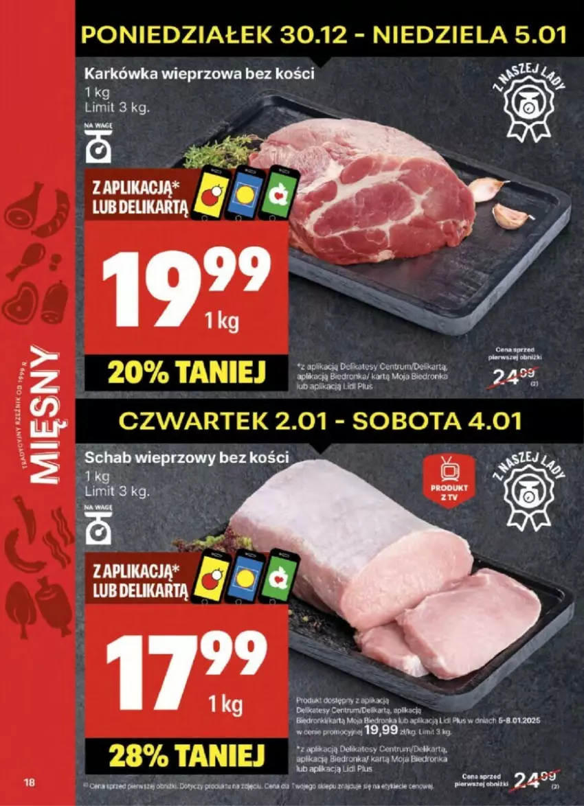 Gazetka promocyjna Delikatesy Centrum - ważna 02.01 do 08.01.2025 - strona 10 - produkty: Karkówka wieprzowa, Rum, Schab wieprzowy