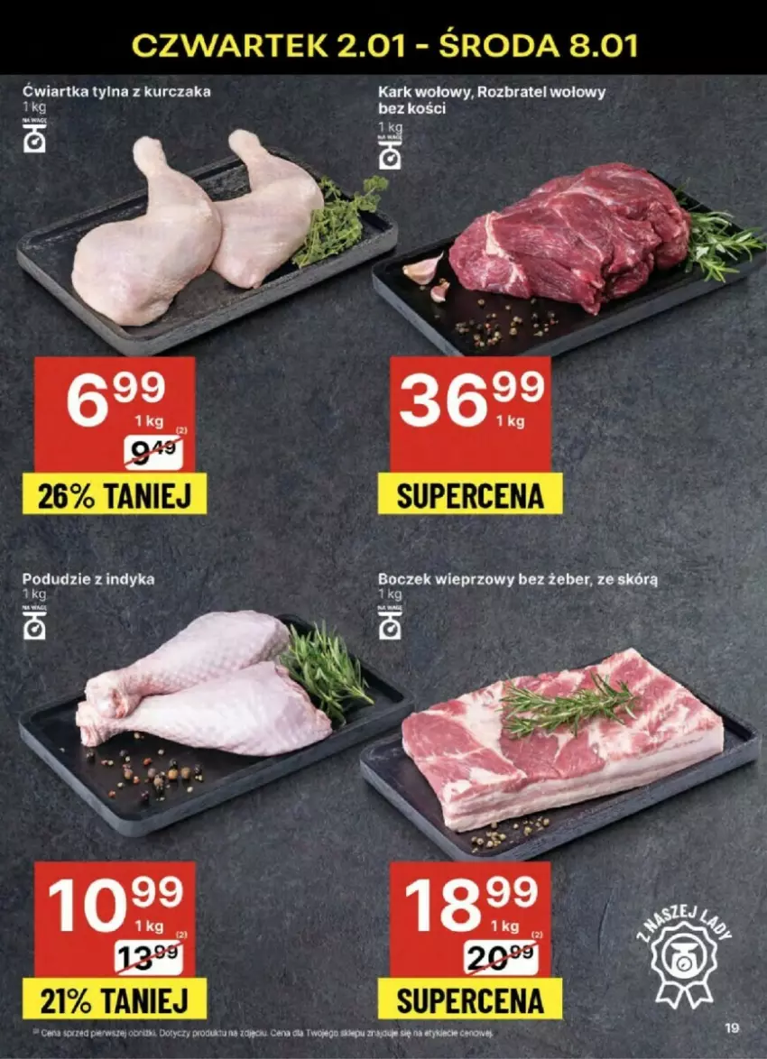 Gazetka promocyjna Delikatesy Centrum - ważna 02.01 do 08.01.2025 - strona 11 - produkty: Kark wołowy, Kurczak, Rozbratel wołowy