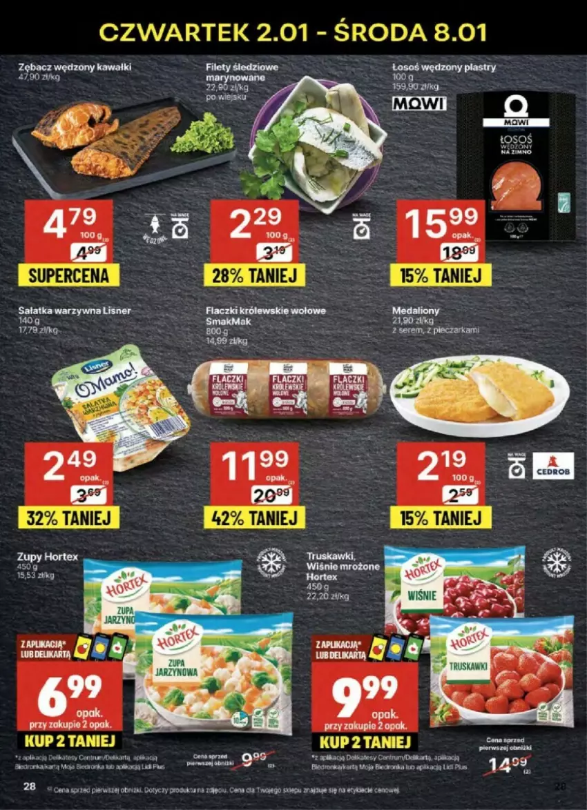 Gazetka promocyjna Delikatesy Centrum - ważna 02.01 do 08.01.2025 - strona 21 - produkty: Hortex, Kawa, Królewski, Lion, Lisner, Piec, Pieczarka, Rum, Sałat, Sałatka, Sałatka warzywna, Ser