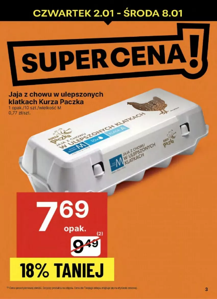 Gazetka promocyjna Delikatesy Centrum - ważna 02.01 do 08.01.2025 - strona 23 - produkty: Jaja