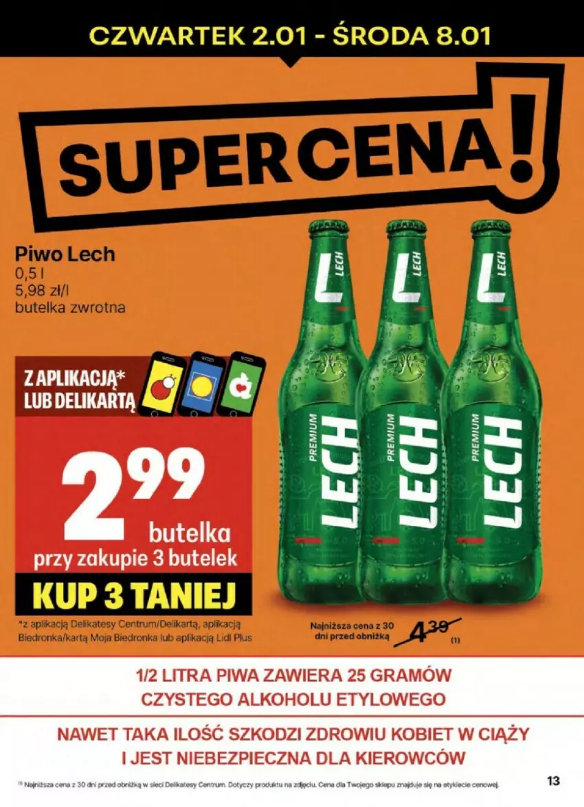 Gazetka promocyjna Delikatesy Centrum - ważna 02.01 do 08.01.2025 - strona 5 - produkty: Gra, Piec, Piwa, Rum