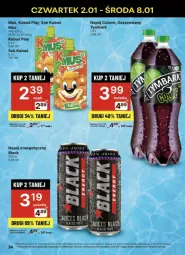 Gazetka promocyjna Delikatesy Centrum - Gazetka - ważna od 08.01 do 08.01.2025 - strona 28 - produkty: Sok, Rum, Mus, Napój energetyczny, Lack, Tymbark, Kubuś, Napój