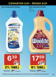 Gazetka promocyjna Delikatesy Centrum - Gazetka - ważna od 08.01 do 08.01.2025 - strona 33 - produkty: Płyn do prania, Rum, Woolite, Sidolux