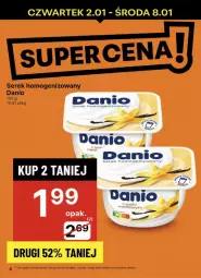 Gazetka promocyjna Delikatesy Centrum - Gazetka - ważna od 08.01 do 08.01.2025 - strona 34 - produkty: Ser, Serek homogenizowany, Serek, Danio