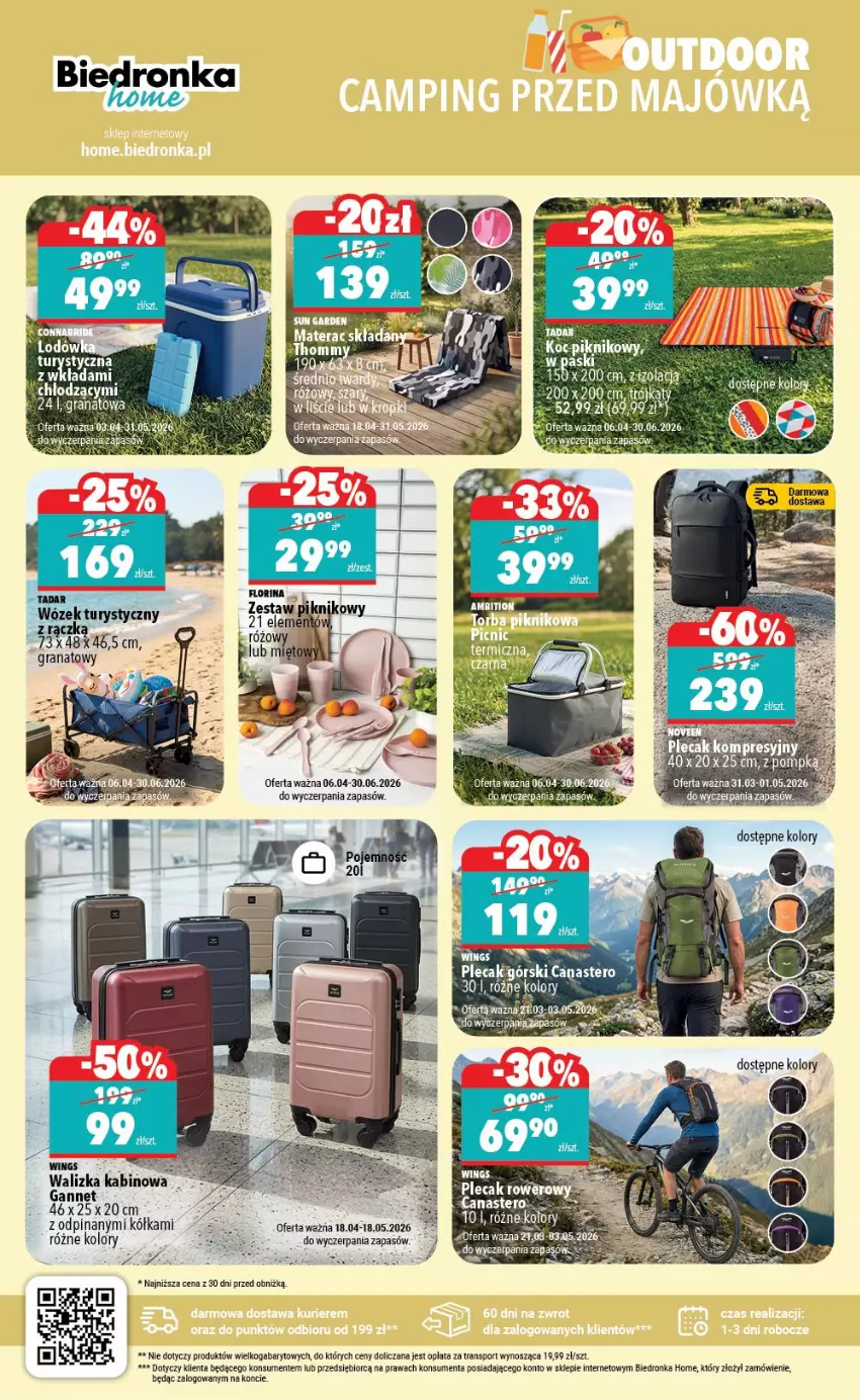 Gazetka promocyjna Biedronka - Home - ważna 18.04 do 25.04.2026 - strona 3 - produkty: Dada, Plecak, Por, Sport, Tran, Walizka, Wózek