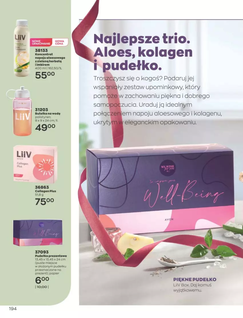 Gazetka promocyjna Avon - Katalog Avon 11/2021 kampania listopad - ważna 01.11 do 30.11.2021 - strona 190 - produkty: Kolagen, Papier, Pudełko