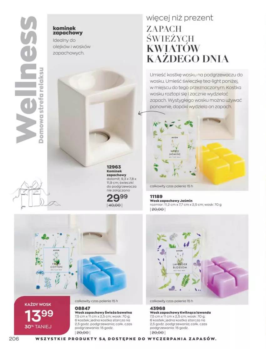 Gazetka promocyjna Avon - Katalog Avon 11/2021 kampania listopad - ważna 01.11 do 30.11.2021 - strona 202 - produkty: Fa, Kominek, Kominek zapachowy, Olej, Stek, Top, Wełna