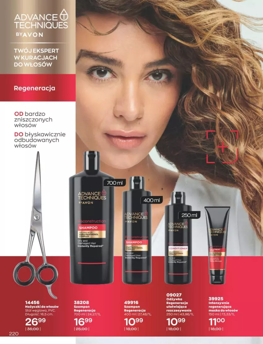 Gazetka promocyjna Avon - Katalog Avon 11/2021 kampania listopad - ważna 01.11 do 30.11.2021 - strona 216 - produkty: LG, Maska, Regenerująca maska, Szampon