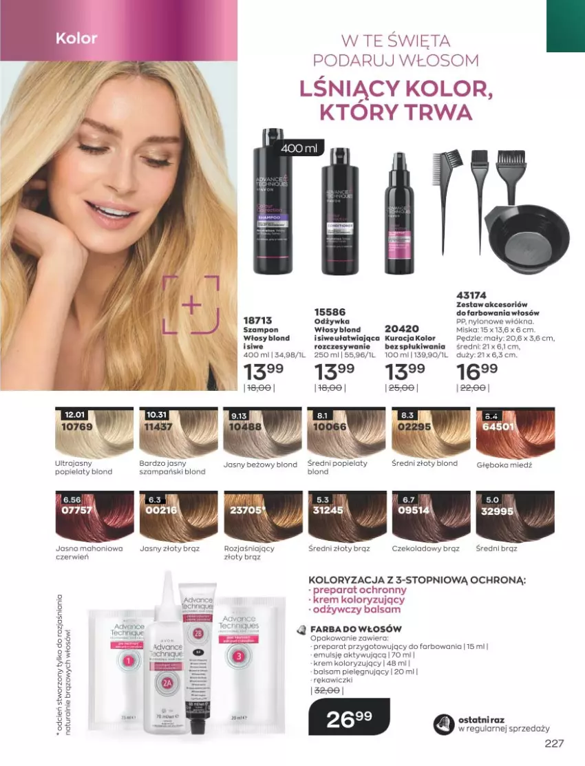 Gazetka promocyjna Avon - Katalog Avon 11/2021 kampania listopad - ważna 01.11 do 30.11.2021 - strona 223 - produkty: Doom, Fa, Farba do włosów, Miska, Odżywka, Top