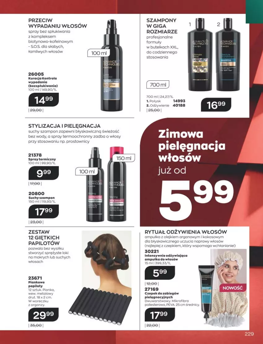 Gazetka promocyjna Avon - Katalog Avon 11/2021 kampania listopad - ważna 01.11 do 30.11.2021 - strona 225 - produkty: Kokos, Olej, Suchy szampon, Szampon