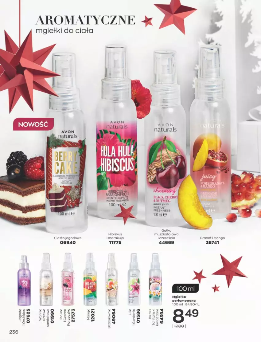 Gazetka promocyjna Avon - Katalog Avon 11/2021 kampania listopad - ważna 01.11 do 30.11.2021 - strona 232 - produkty: Gałka, Gra, Granat, Hibiskus, Mango, Mus, Perfum