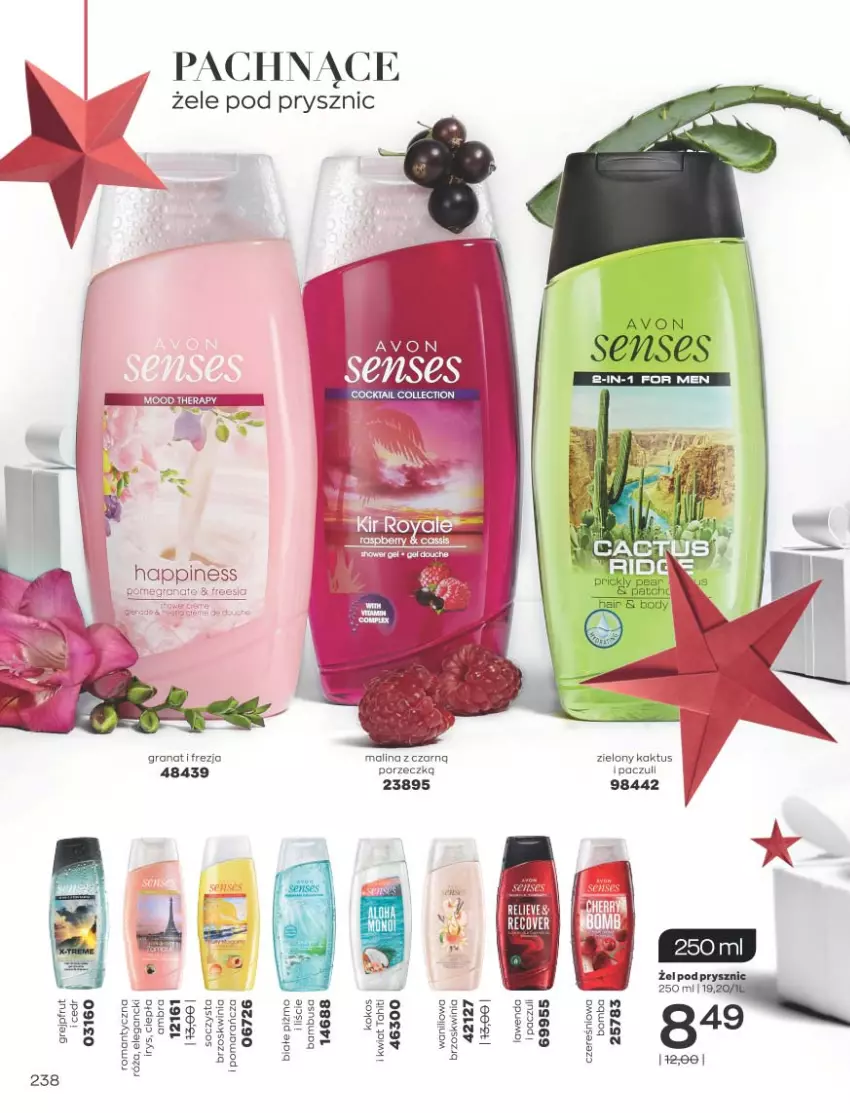 Gazetka promocyjna Avon - Katalog Avon 11/2021 kampania listopad - ważna 01.11 do 30.11.2021 - strona 234 - produkty: BIC, Body, Gra, Granat, Por, Senses