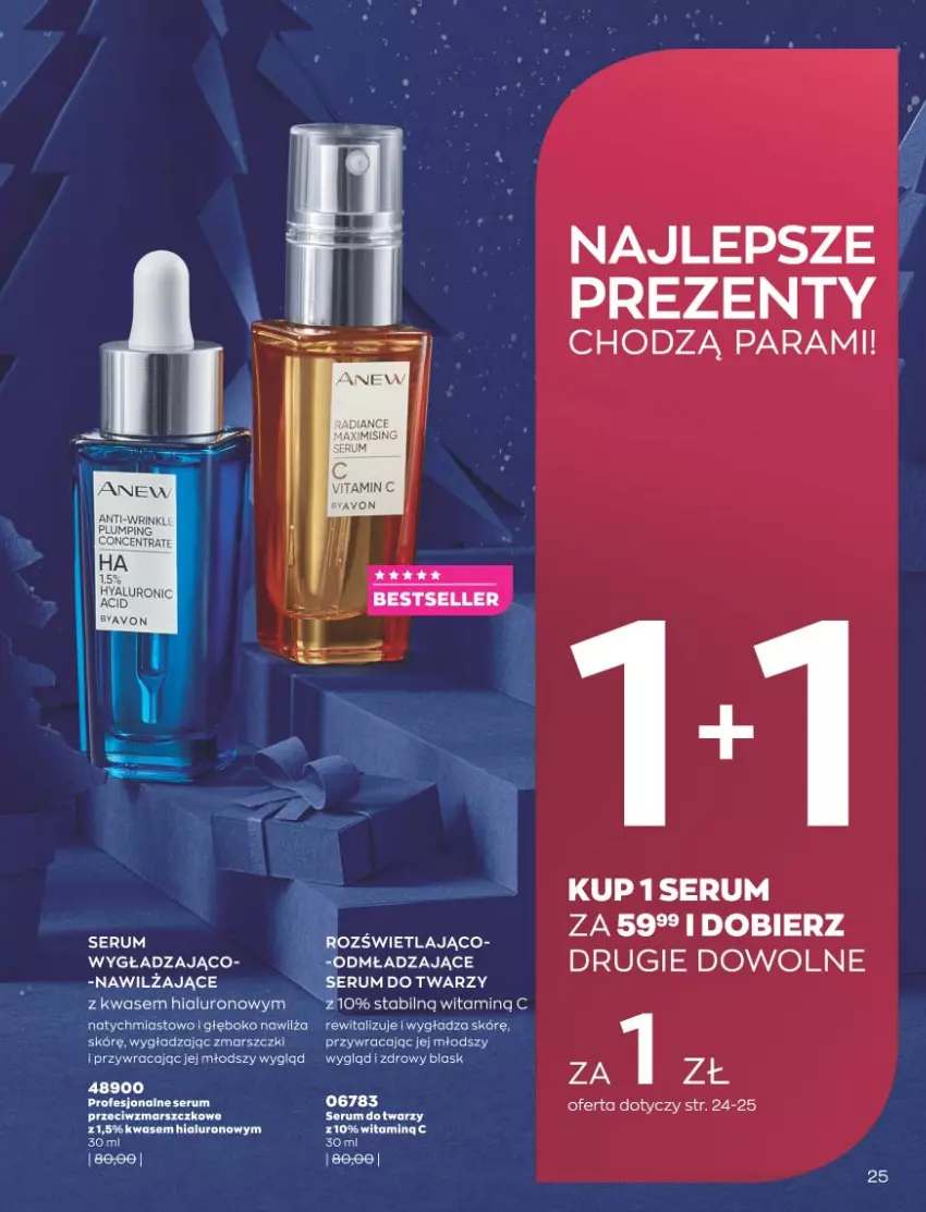 Gazetka promocyjna Avon - Katalog Avon 11/2021 kampania listopad - ważna 01.11 do 30.11.2021 - strona 25 - produkty: Klej, Mars, Rum, Ser, Serum, Serum do twarzy