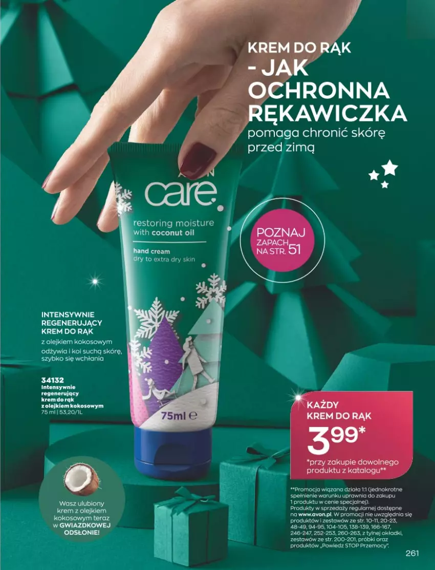 Gazetka promocyjna Avon - Katalog Avon 11/2021 kampania listopad - ważna 01.11 do 30.11.2021 - strona 257 - produkty: Kokos, Krem do rąk, Olej, Top