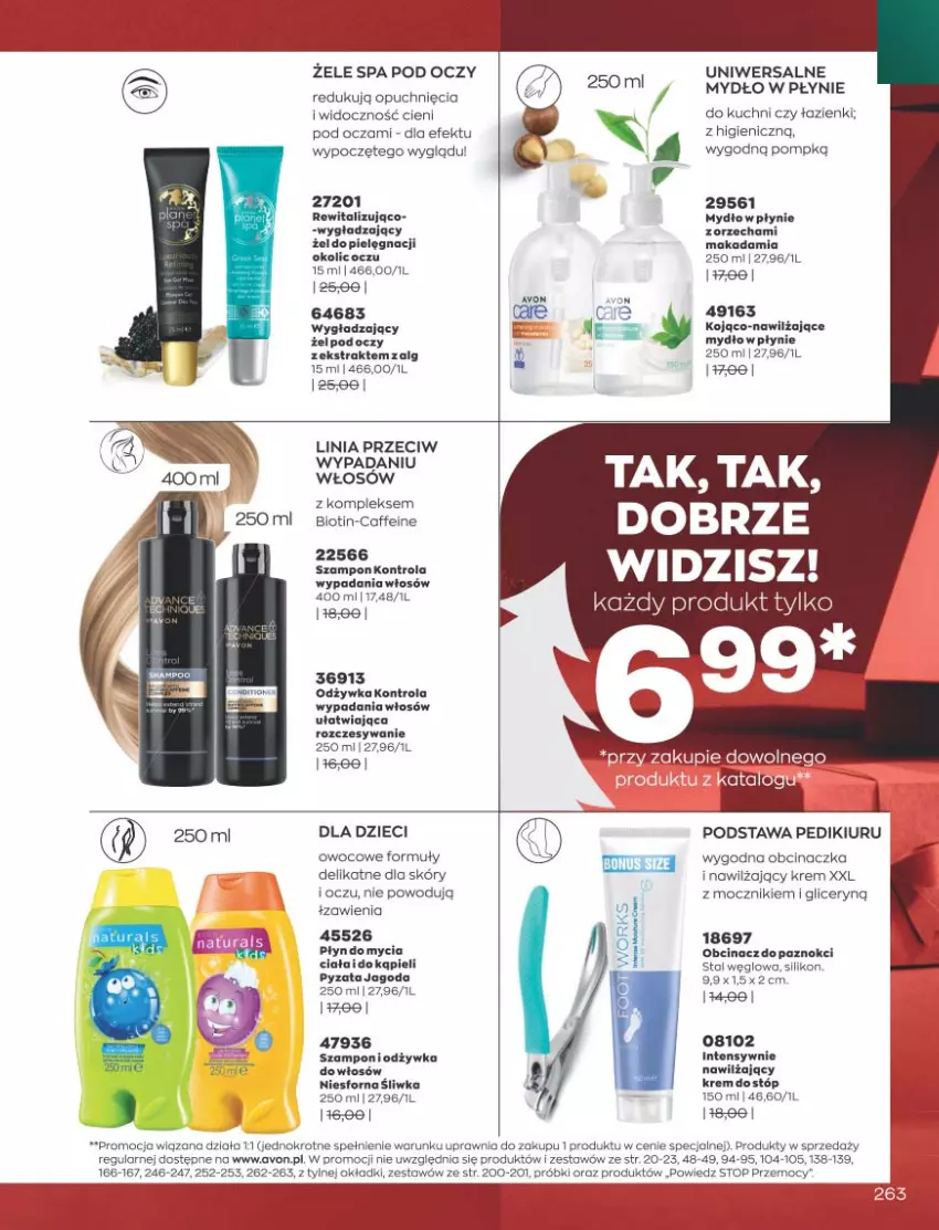 Gazetka promocyjna Avon - Katalog Avon 11/2021 kampania listopad - ważna 01.11 do 30.11.2021 - strona 259 - produkty: Dzieci, LG, Mydło, Mydło w płynie, Odżywka, Płyn do mycia, Szampon, Top