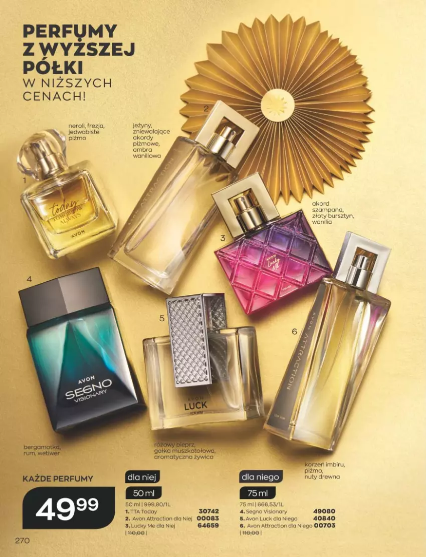 Gazetka promocyjna Avon - Katalog Avon 11/2021 kampania listopad - ważna 01.11 do 30.11.2021 - strona 266 - produkty: Bursztyn, Imbir, Jeżyny, Nuty, Perfum