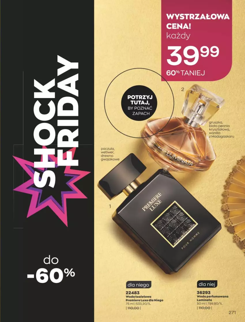 Gazetka promocyjna Avon - Katalog Avon 11/2021 kampania listopad - ważna 01.11 do 30.11.2021 - strona 267 - produkty: Perfum, Premiere, Woda, Woda perfumowana, Woda toaletowa