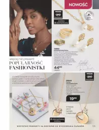 Gazetka promocyjna Avon - Katalog Avon 11/2021 kampania listopad - Gazetka - ważna od 30.11 do 30.11.2021 - strona 169 - produkty: Ser, Naszyjnik, Cynk, Perła, Kolczyki, Tytan, Fa