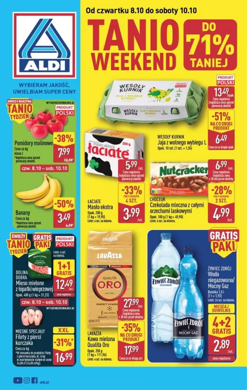 Gazetka promocyjna Aldi - Oferta weekndowa - ważna 08.10 do 10.10.2026 - strona 1 - produkty: Gra, Kurczak, LG, Mięsne specjały, Mięso, Mięso mielone
