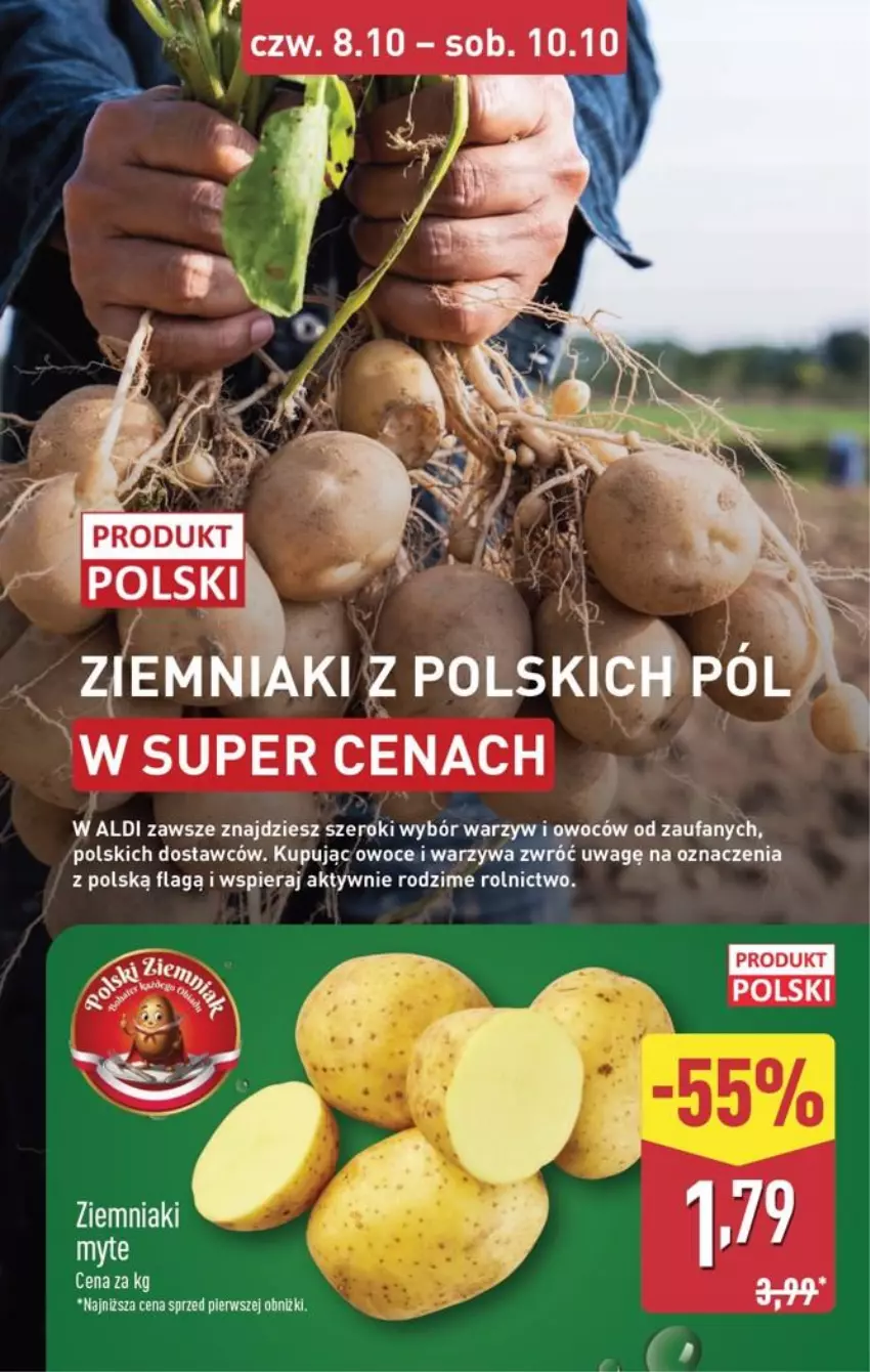 Gazetka promocyjna Aldi - Oferta weekndowa - ważna 08.10 do 10.10.2026 - strona 7 - produkty: Fa, Owoce, Warzywa, Ziemniaki