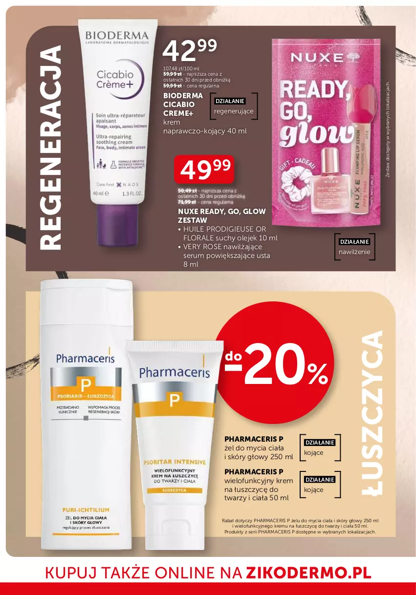 Gazetka promocyjna Ziko - Gazetka Ziko Dermo - ważna 16.10 do 29.10.2025 - strona 4 - produkty: Acer, Bioderma, Flora, Nuxe, Olej, Pharmaceris, Rum, Ser, Serum