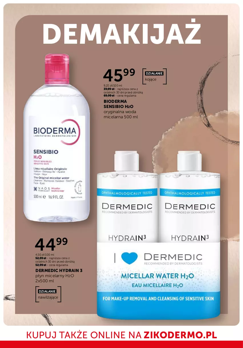 Gazetka promocyjna Ziko - Gazetka Ziko Dermo - ważna 16.10 do 29.10.2025 - strona 8 - produkty: Bioderma, Dermedic, Gin, Makijaż, Płyn micelarny, Woda, Woda micelarna