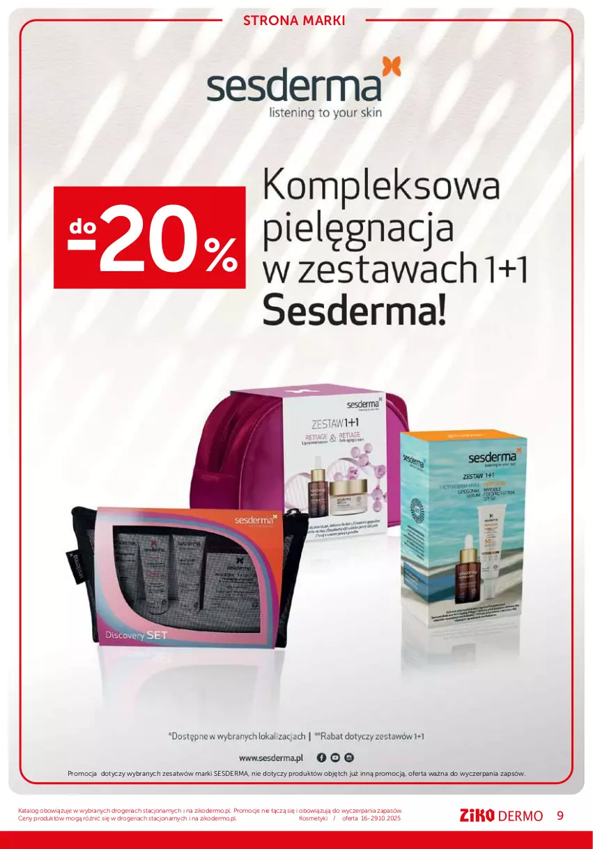 Gazetka promocyjna Ziko - Gazetka Ziko Dermo - ważna 16.10 do 29.10.2025 - strona 9 - produkty: Sesderma