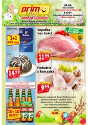 Gazetka promocyjna Prim Market - Gazetka - ważna od 08.04 do 08.04.2026 - strona 1 - produkty: Piwa, Piec, Kurczak, Por, Gin, Gra, Podudzie z kurczaka