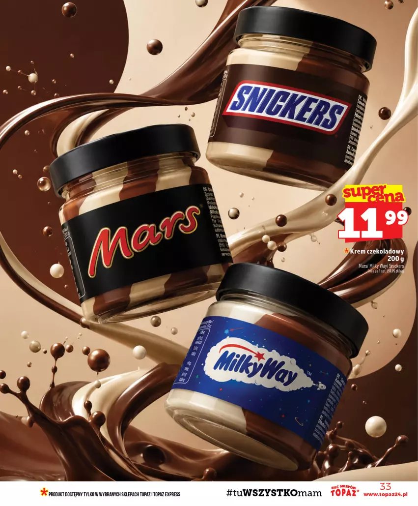Gazetka promocyjna Topaz - Gazetka - ważna 24.09 do 30.09.2026 - strona 33 - produkty: Mars, Milky Way, Top