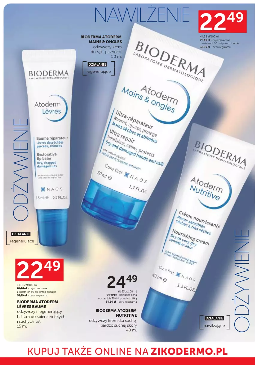 Gazetka promocyjna Ziko - Gazetka Ziko Dermo - ważna 13.11 do 25.11.2025 - strona 6 - produkty: Atoderm, Bioderma, Krem do rąk