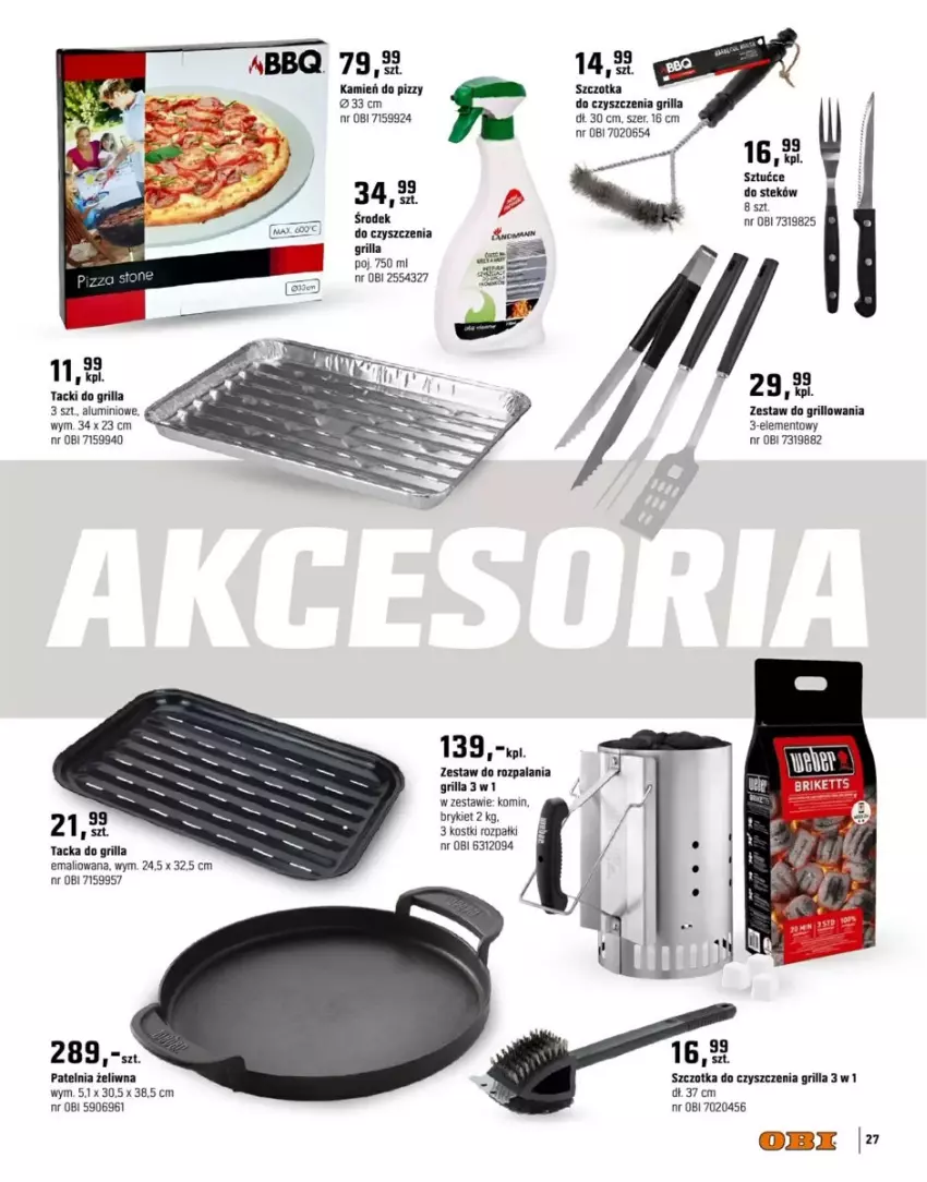 Gazetka promocyjna Obi - ważna 12.03 do 31.05.2025 - strona 45 - produkty: Grill, Patelnia, Stek, Szczotka