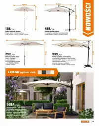 Gazetka promocyjna Obi - Gazetka - ważna od 31.05 do 31.05.2025 - strona 47 - produkty: Sok, Ser, Parasol, Torba, Pokrowiec, Sarita