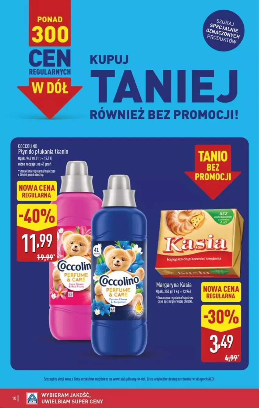 Gazetka promocyjna Aldi - Pełna oferta - ważna 05.10 do 10.10.2026 - strona 10 - produkty: Kasia, Margaryna, Płyn do płukania